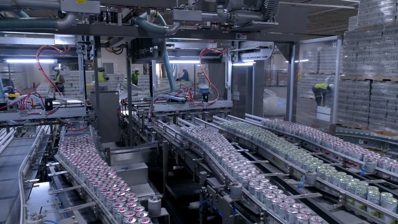 White Claw Assembly Line — still from an Ethereal Media video production